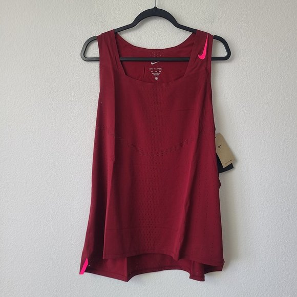 Nike Dri-Fit ADV Aeroswift Running Singlet Tank DM4624-677 Size XXL Team Red - Picture 1 of 4